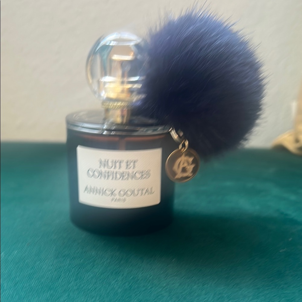 Annick Goutal Nuit et Confidences Perfume with Blue Pom Pom